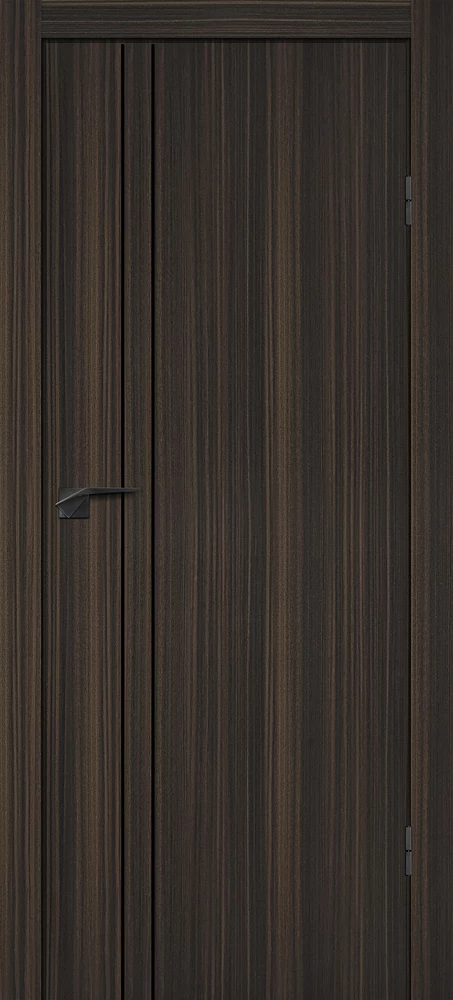 Фото Межкомнатная дверь P-20 AL черный молдинг Эвкалипт африканский