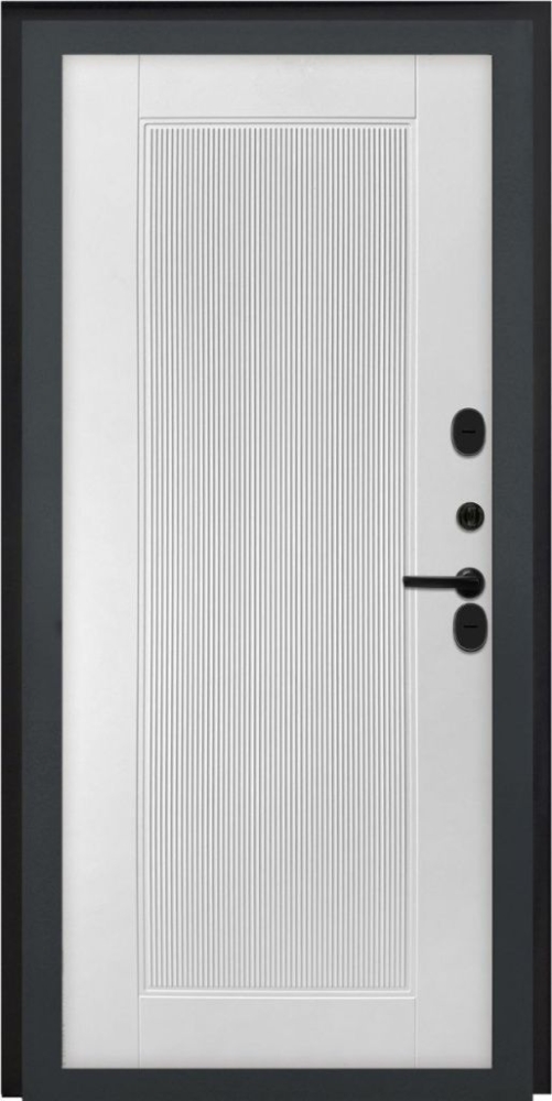 Входная дверь ДвериПРО Модель L-46 ПВХ 10мм Астрод Velutto Bianco DPRO195682 внутренняя сторона