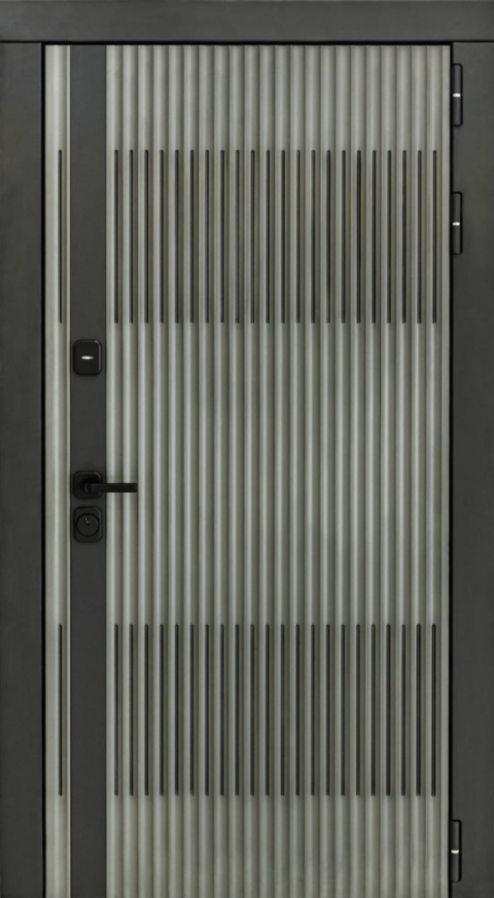 Входная дверь ДвериПРО Elfy СБ-1 (лак.черное, 16мм, венге) DPRO196869 внешняя сторона